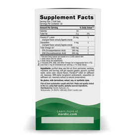 Nordic Naturals Vision Support arrière de l'emballage