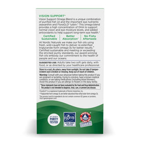 Nordic Naturals Vision Support avec des ingrédients naturels autour