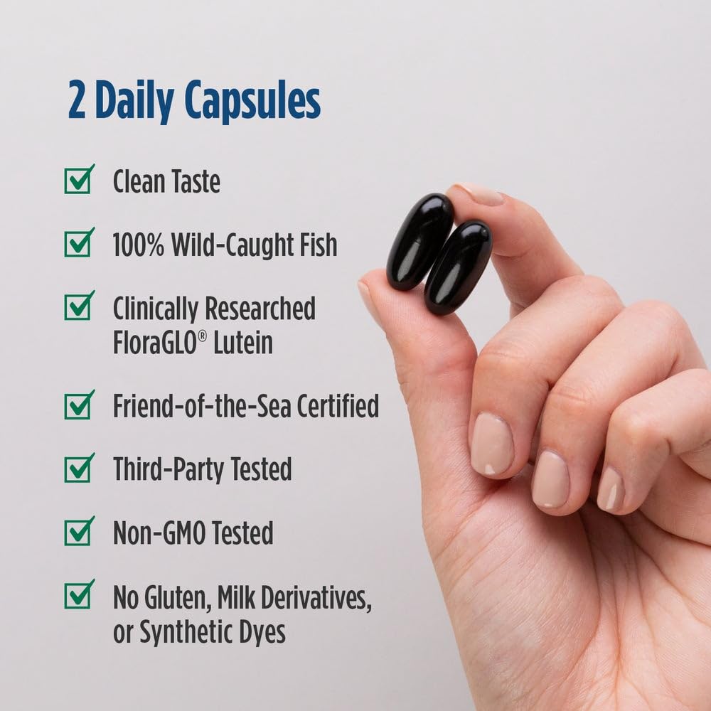 Nordic Naturals Vision Support en contexte avec d'autres compléments