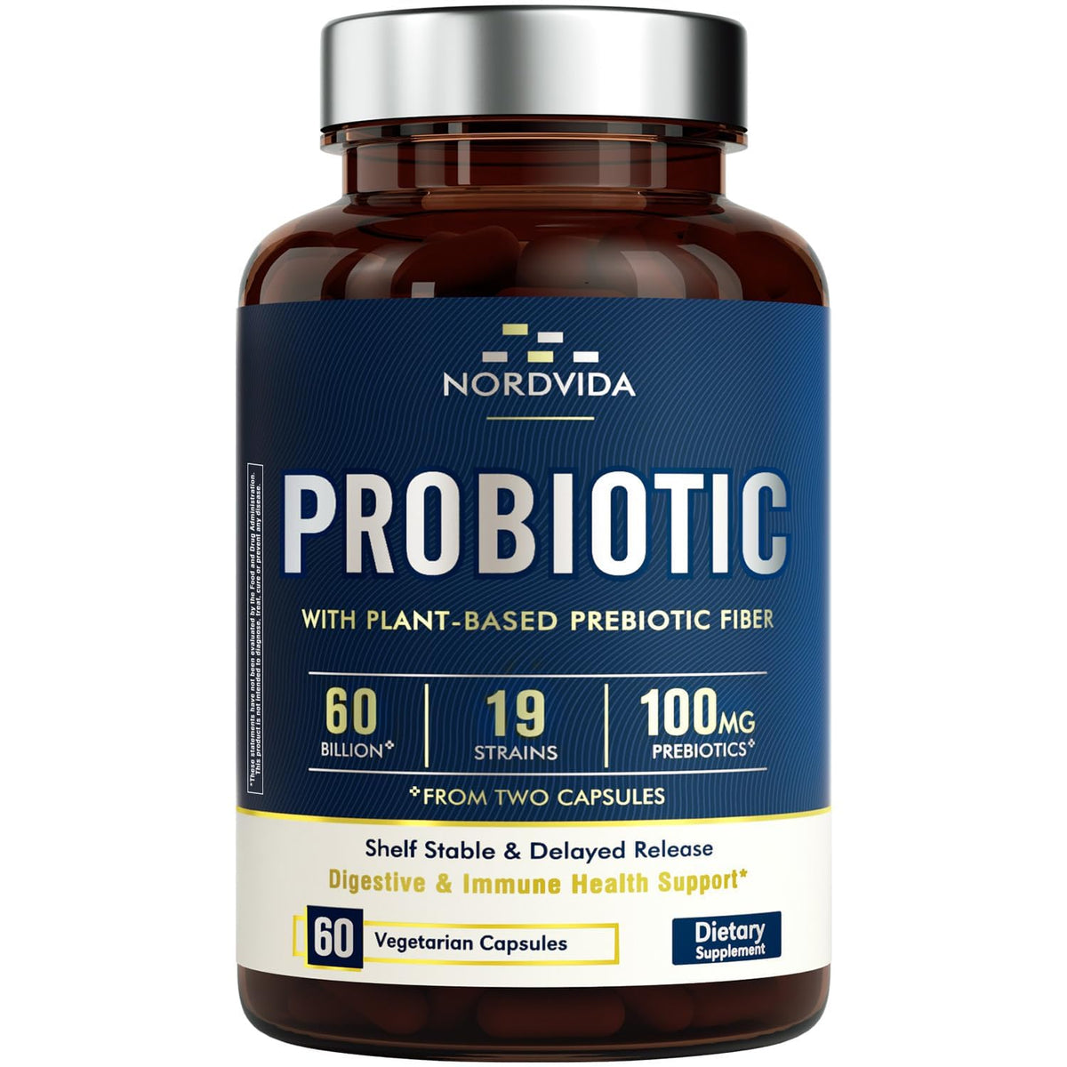 Nordvida Probiotique 60 Milliards 19 Souches gélules végétales avant