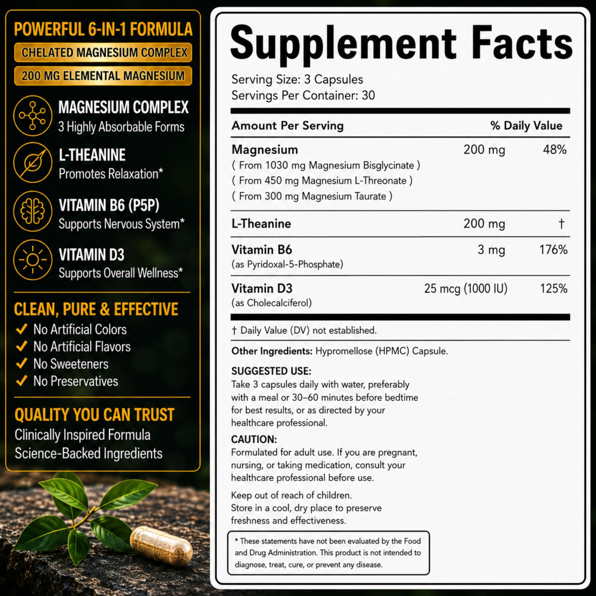 Norlevos magnésium 200 mg, capsules végétales à l'intérieur