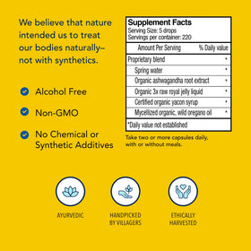 NORTH AMERICAN HERB & SPICE Ashadrene 60ml avec gelée royale