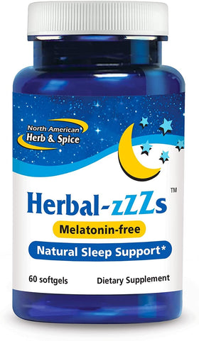 NORTH AMERICAN HERB & SPICE Herbal-zzZs flacon de 60 gélules softgels
