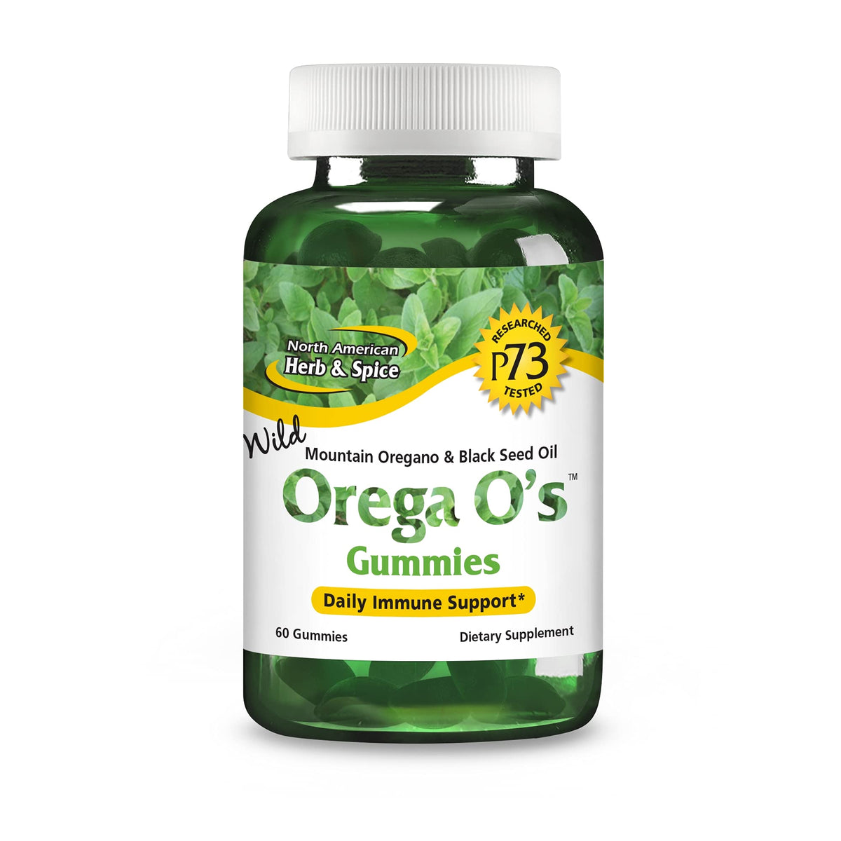 NORTH AMERICAN HERB & SPICE Orega O’s 60 gummies front view