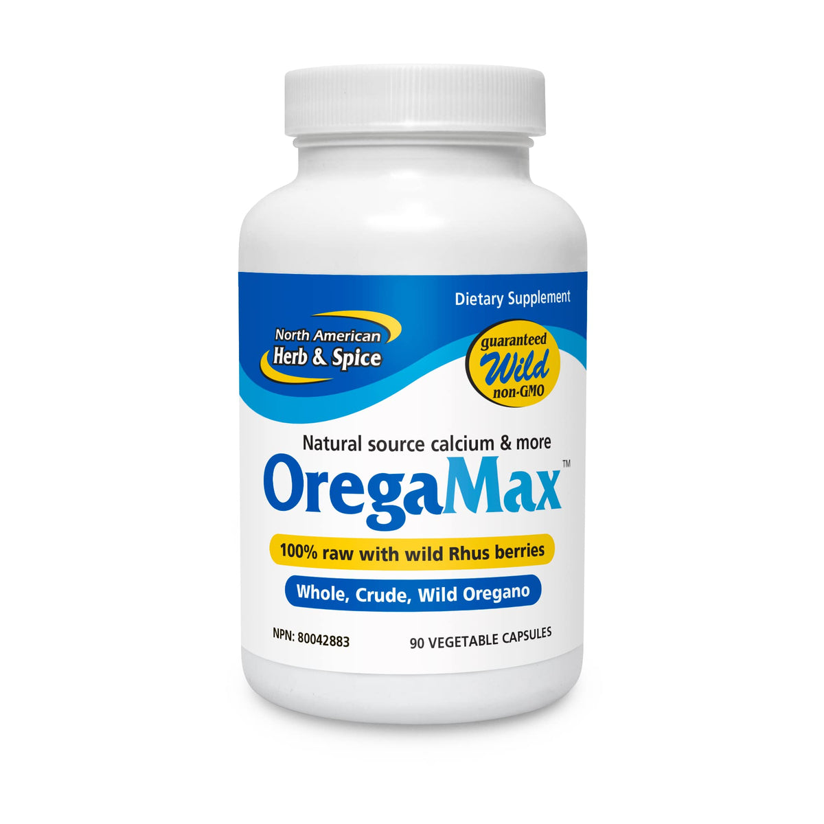NORTH AMERICAN HERB & SPICE OregaMax 90 capsules front view