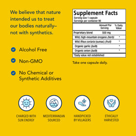 NORTH AMERICAN HERB & SPICE OregaMax capsules ouvertes