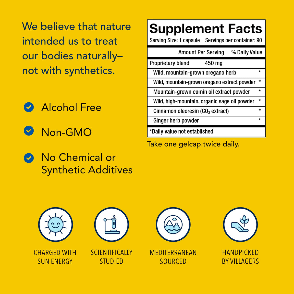 NORTH AMERICAN HERB & SPICE OregaResp, étiquette et informations nutritionnelles
