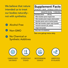 NORTH AMERICAN HERB & SPICE OregaResp, étiquette et informations nutritionnelles