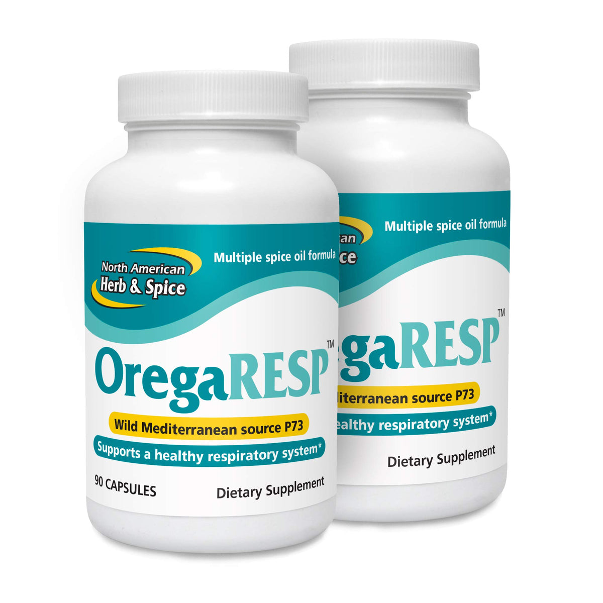 NORTH AMERICAN HERB & SPICE OregaResp P73 90 capsules pack de 2