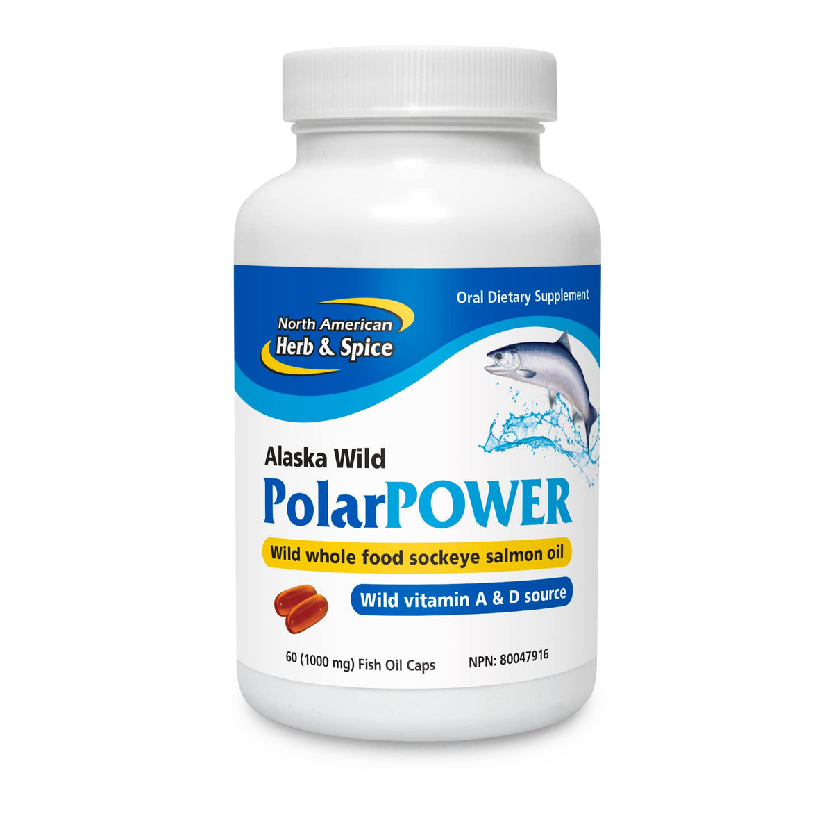 NORTH AMERICAN HERB & SPICE Polar Power Gel-Capsules 90 capsules front view
