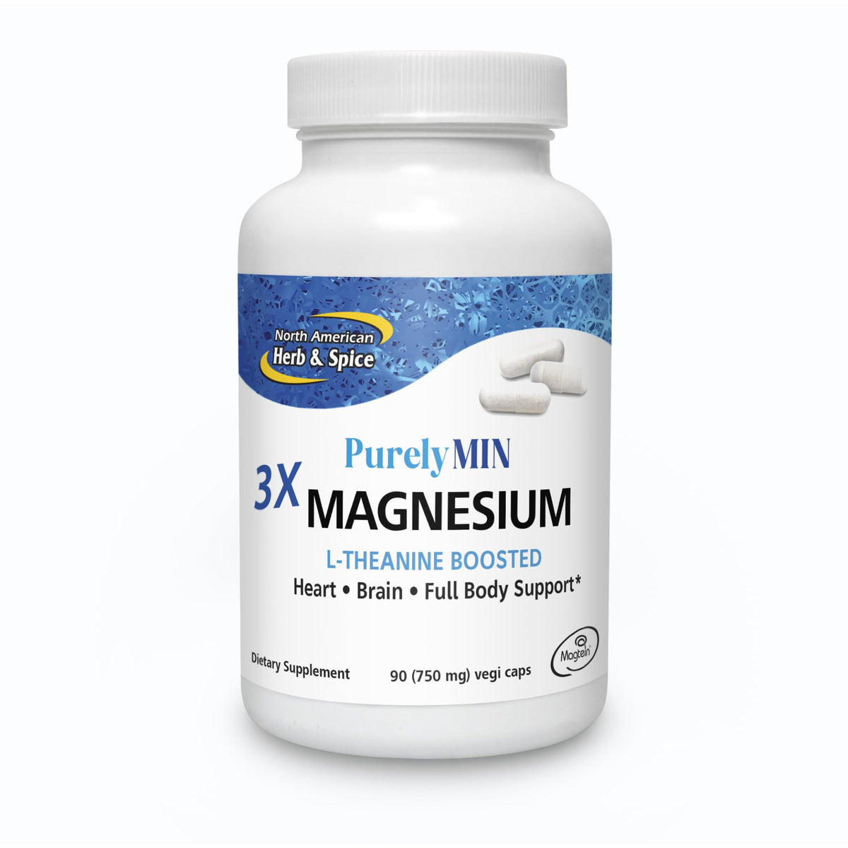 NORTH AMERICAN HERB & SPICE PurelyMin 90 Vegi Caps vue de face