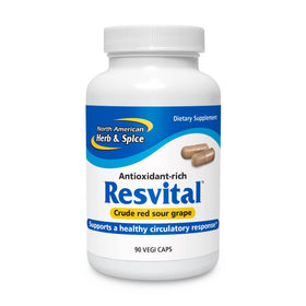 NORTH AMERICAN HERB & SPICE Resvital 90 capsules front view