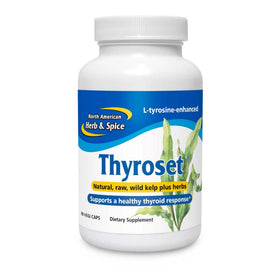 NORTH AMERICAN HERB & SPICE Thyroset 90 capsules vue de face