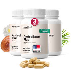 Nourished AndroEase Plus 180 capsules vue de face