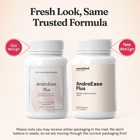 Nourished AndroEase Plus capsules prêtes à être prises