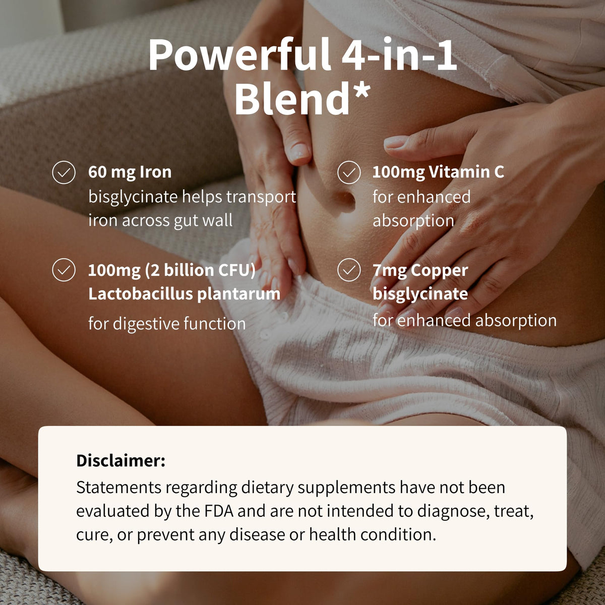 Nourished ProbIron ingrédients principaux