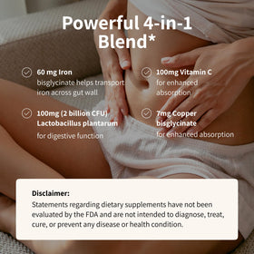 Nourished ProbIron ingrédients principaux