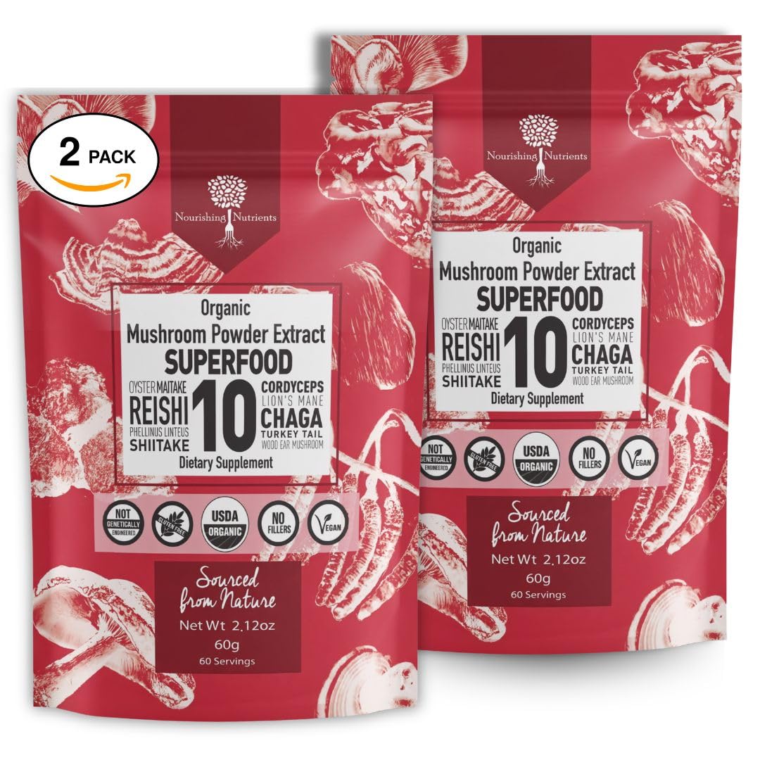 Nourishing Nutrients Complément Alimentaire Champignon 10 en 1 - emballage avant
