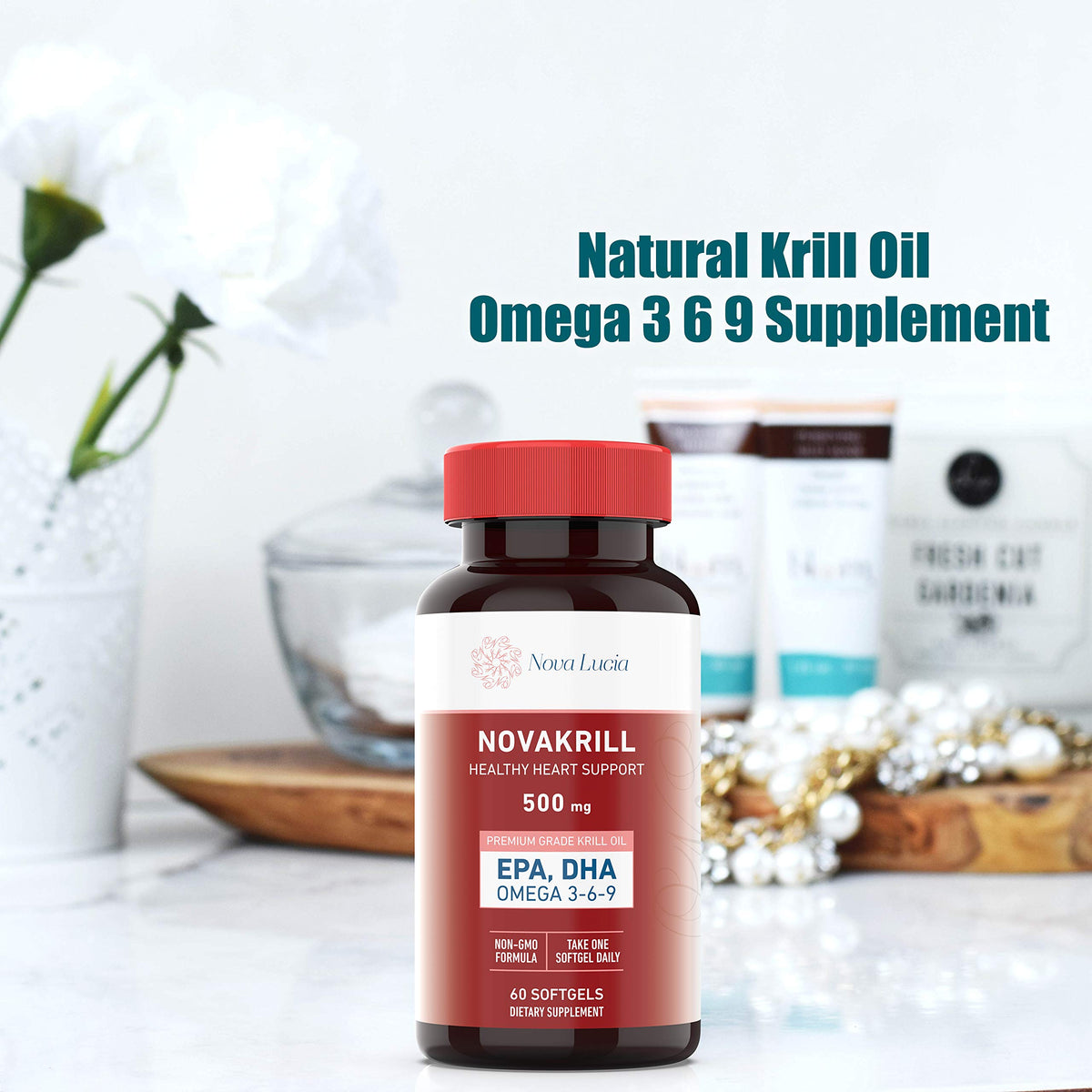 Nova Lucia Huile de Krill 1000 mg Capsules Liquides en mode de vie
