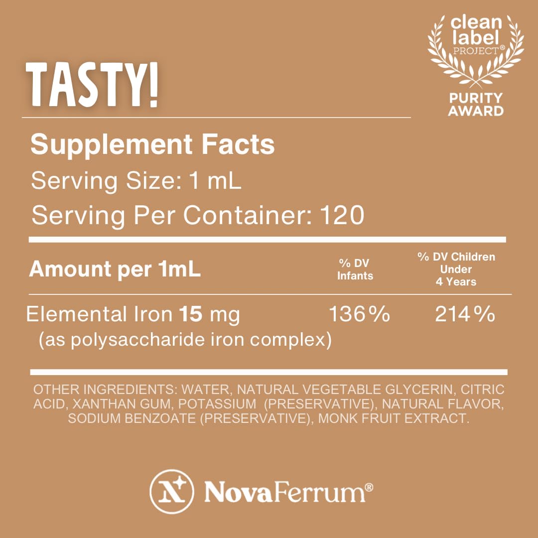 NovaFerrum complément de fer liquide 168g côté