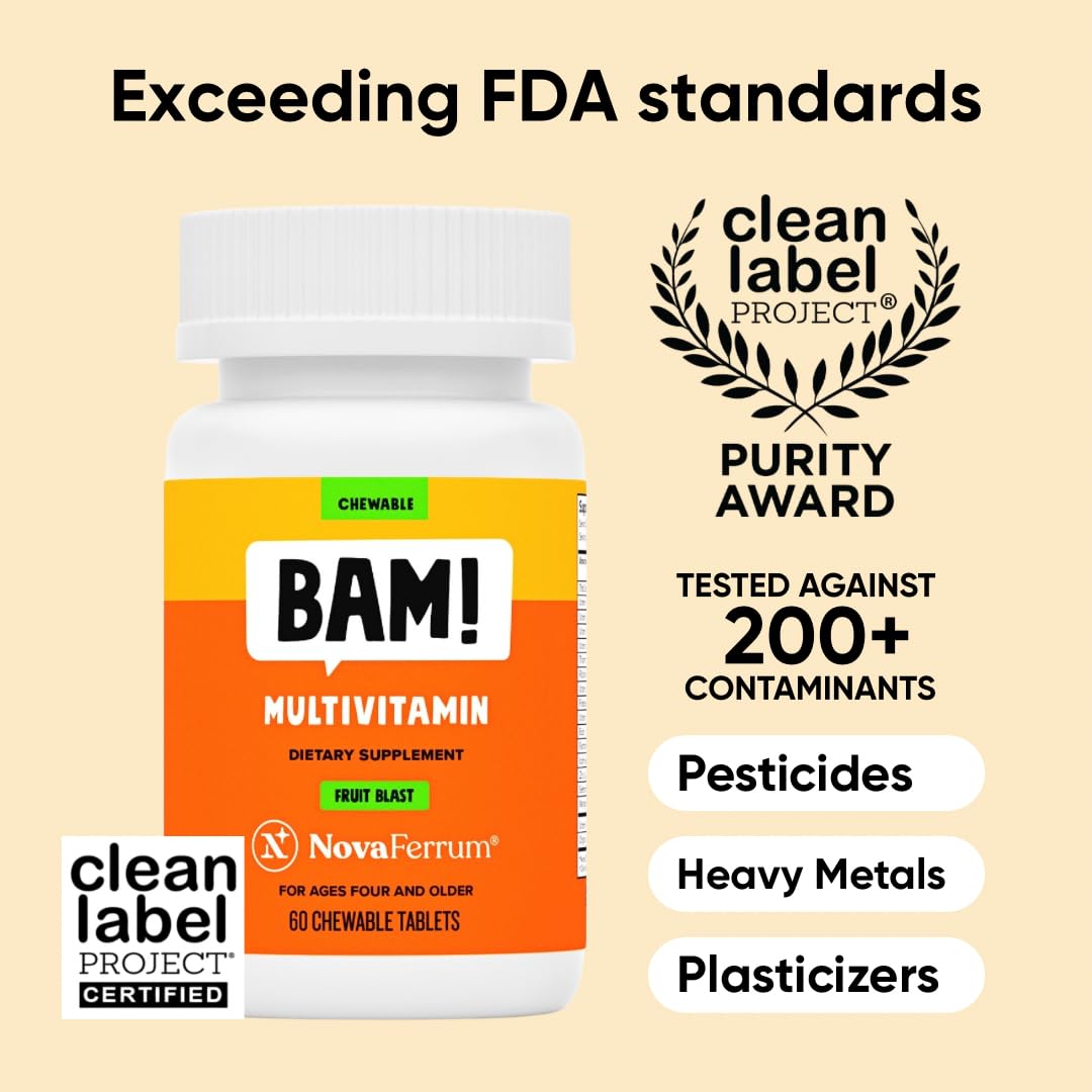 NovaFerrum Multivitamine Mâchable Fruit Blast, emballage
