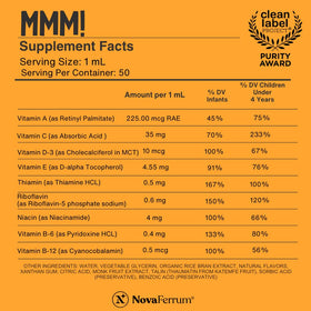 NovaFerrum Multivitamine pour Enfants 50ml avec dosage recommandé