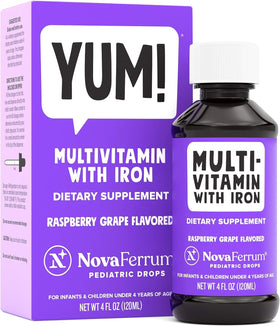NovaFerrum Yum multivitamine avec fer pour enfants vue de face