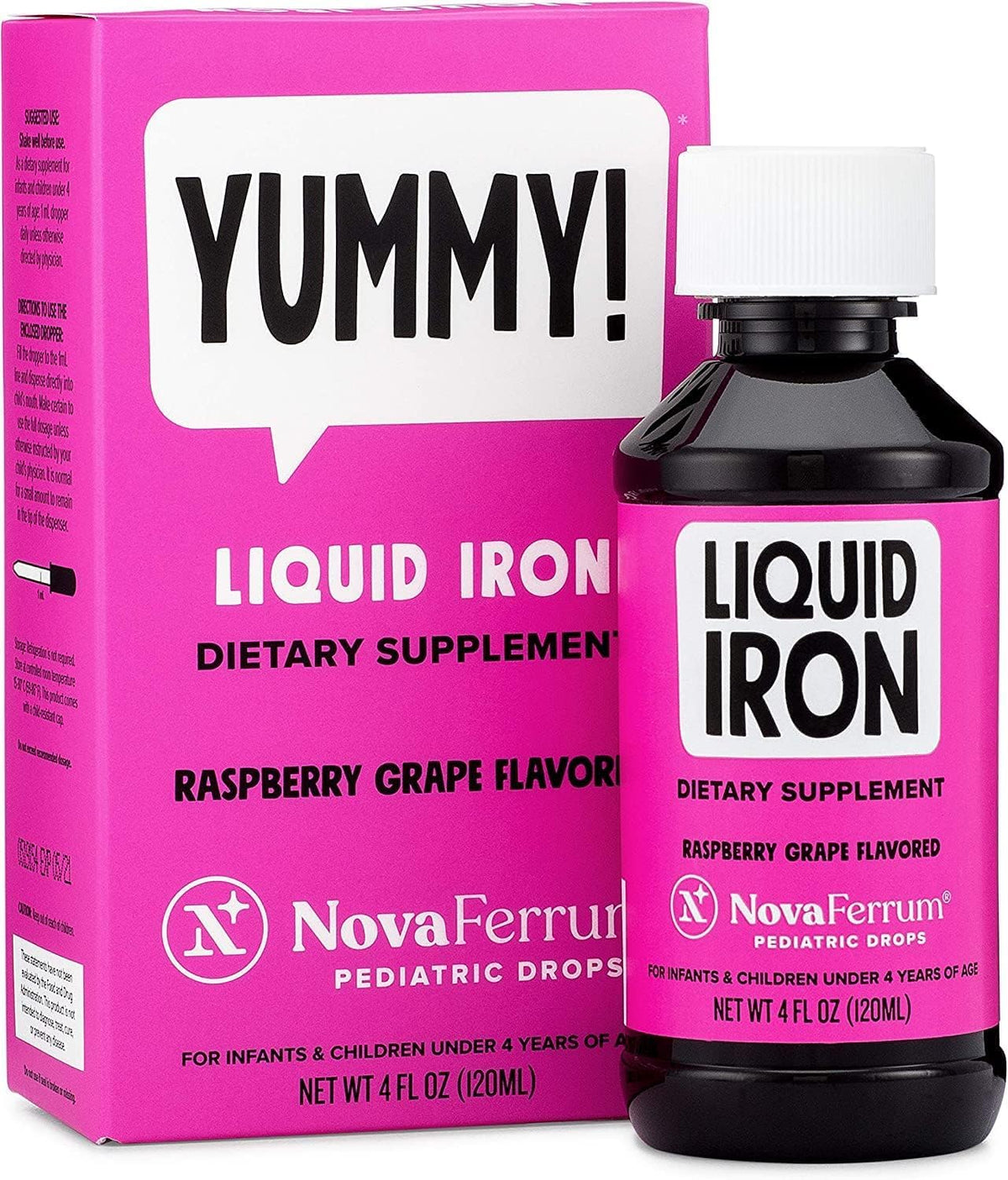 NovaFerrum Yummy complément alimentaire fer liquide bouteille 120ml