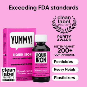 NovaFerrum Yummy goût framboise avec pipette de dosage