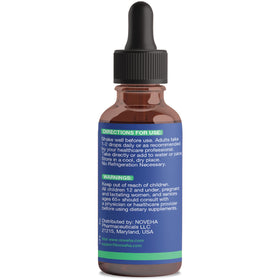 NOVEHA Gouttes d'Iode Biologique 250 mcg - Étiquette avec ingrédients