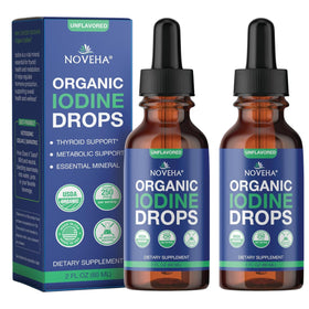 NOVEHA Gouttes d'Iode Biologique 250 mcg - Flacon avant