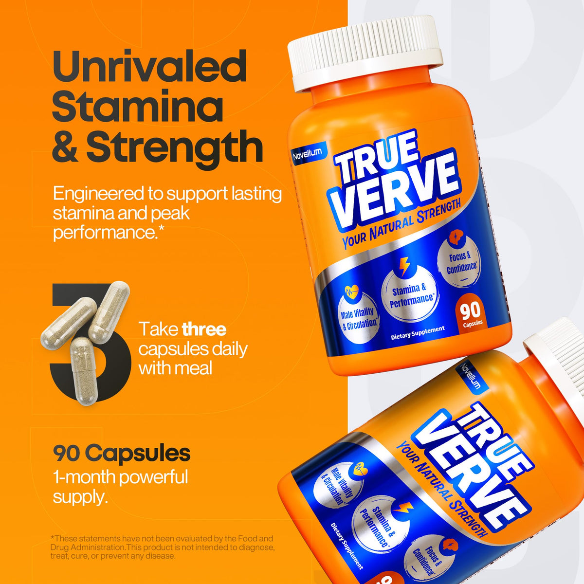Novellum complément alimentaire en capsules avec boîte ouverte