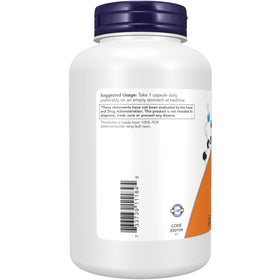 NOW Foods 5-HTP 100 mg capsules avec étiquette visible
