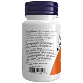 NOW Foods 5-HTP 100 mg chewables vue de côté