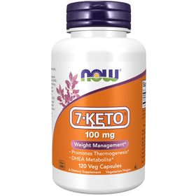 NOW Foods 7-Keto DHEA Acétate 100 mg - vue avant du flacon