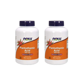 NOW Foods Acide Pantothénique 500 mg 250 capsules vue de face