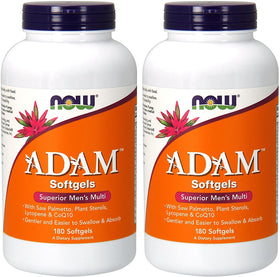NOW Foods ADAM Multivitamines pour Hommes 180 Softgels vue avant
