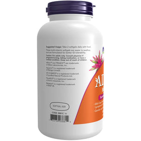 NOW Foods AdamTM multivitamines pour hommes - étiquette du produit