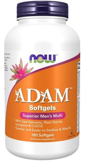 NOW Foods AdamTM multivitamines pour hommes - vue arrière du flacon