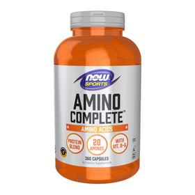 NOW Foods Amino Complete 360 capsules vue avant avec étiquette