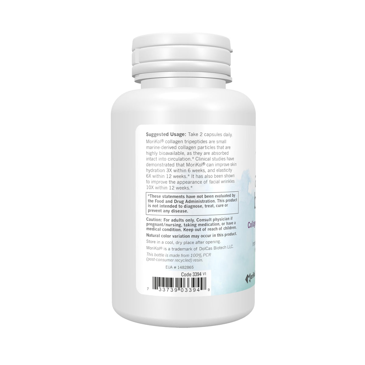 NOW Foods Aquatic Beauty+™ Collagène Marin 1 000 mg vue arrière