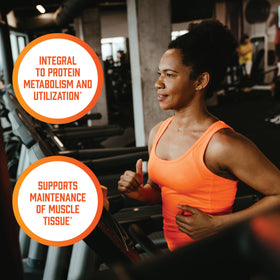 NOW Foods Arginine & Citrulline bottle with a measuring spoon