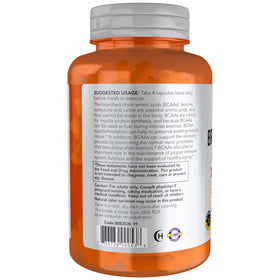 NOW Foods BCAA 120 capsules format gélule