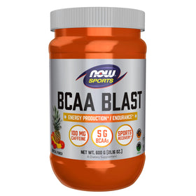 NOW Foods BCAA Blast Poudre Tropical Punch 600g vue avant