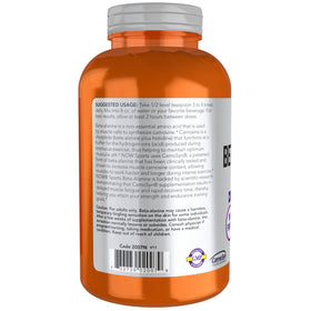 NOW Foods Beta-Alanine Poudre Pure 2000 mg 500 g côté