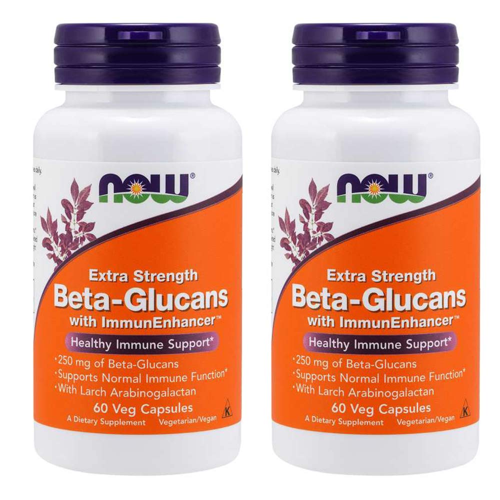 NOW Foods Beta-Glucans 60 VegiCaps packaging front view