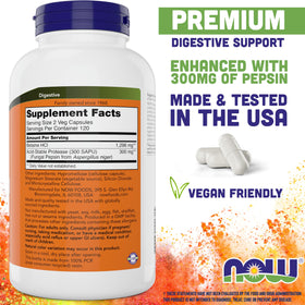 NOW Foods Betaïne HCl 648mg capsules végétales vue de face
