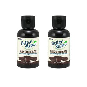 NOW Foods Better Stevia Liquide Chocolat Noir 2 oz avant