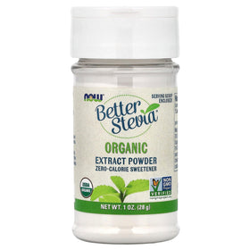 NOW Foods Better Stevia Poudre 50g bio vue de face