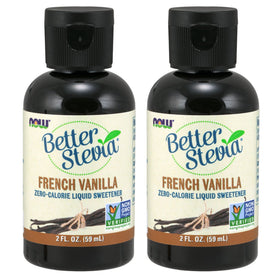 NOW Foods BetterStevia Extrait Liquide Vanille Française bouteille de 2 oz